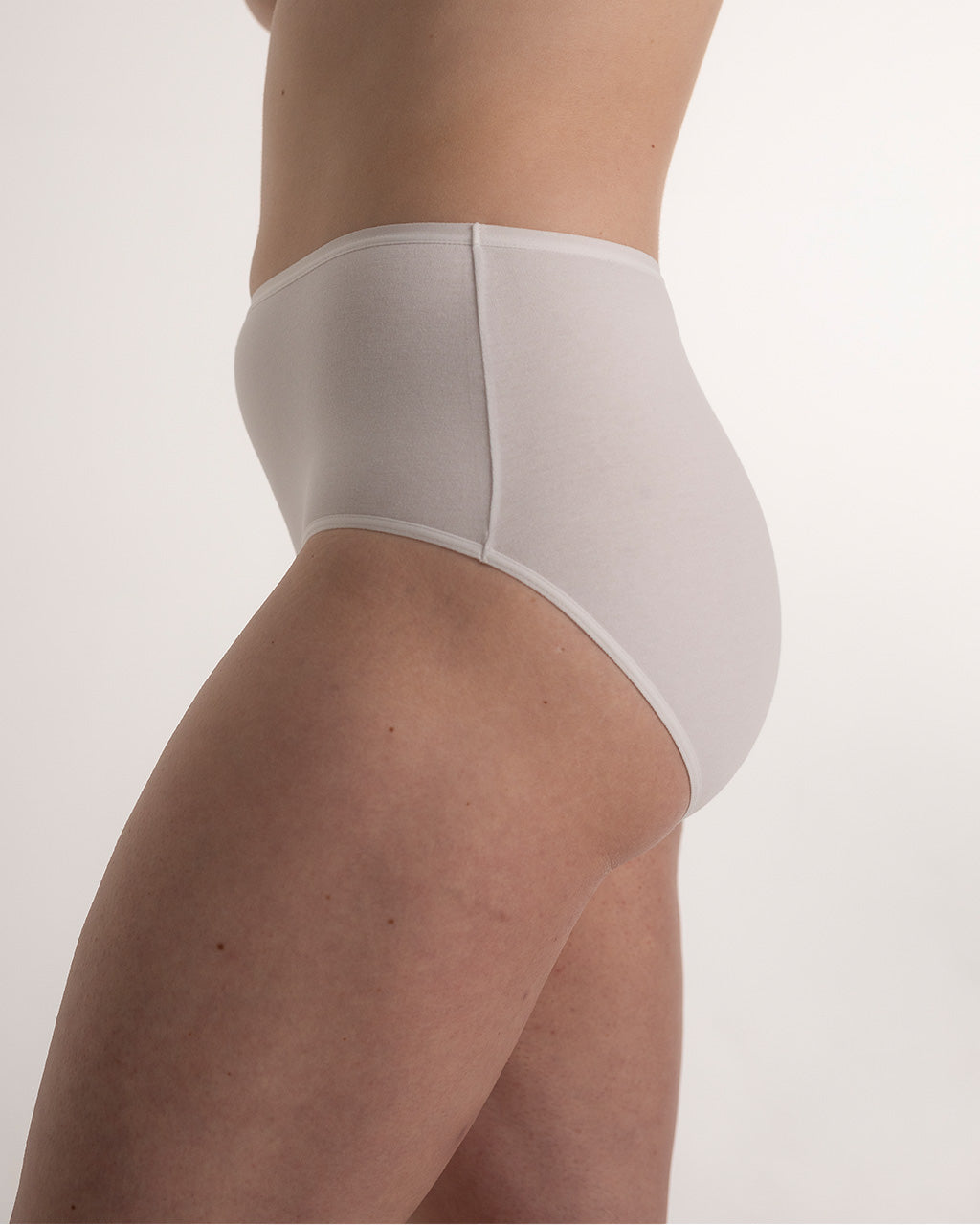 High waist brief, 2-pk, Hvit