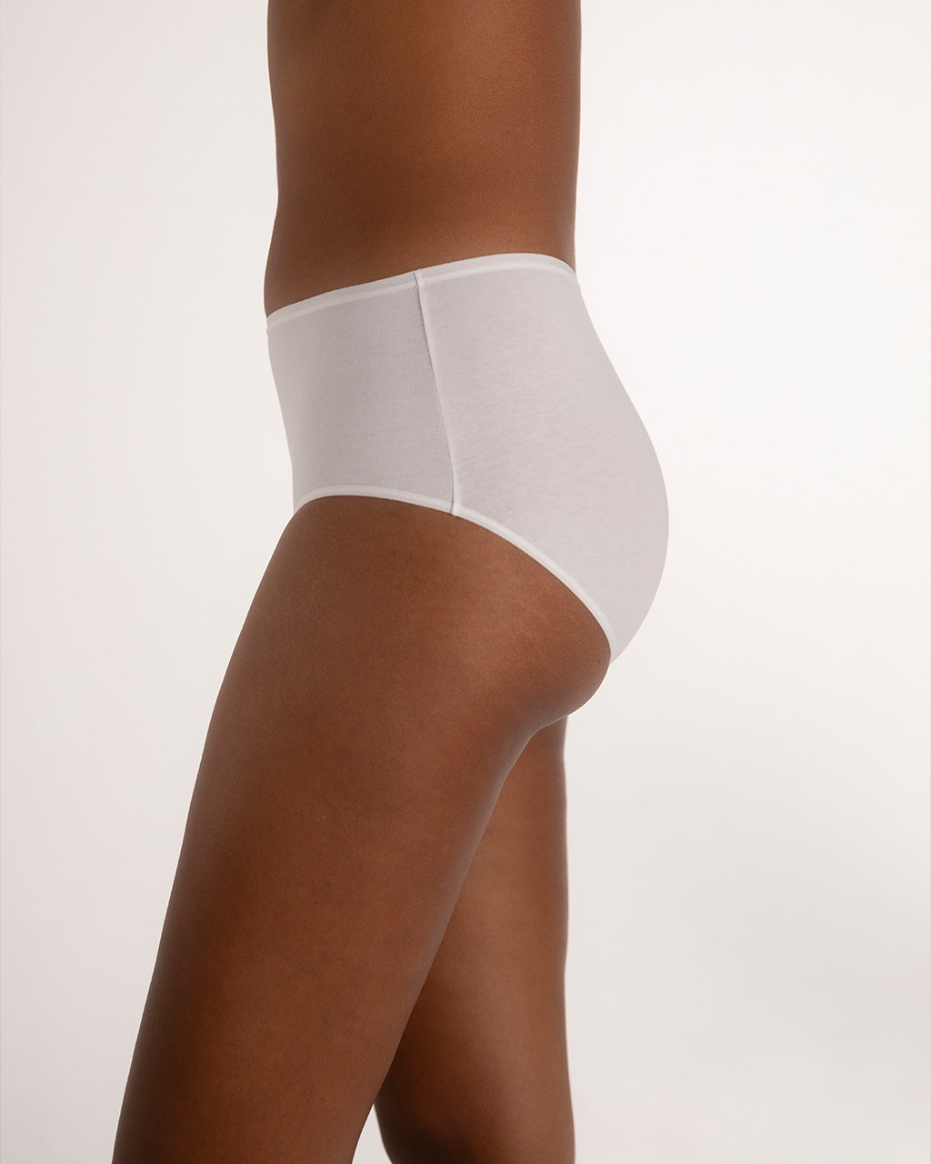 High waist brief, 2-pk, Hvit