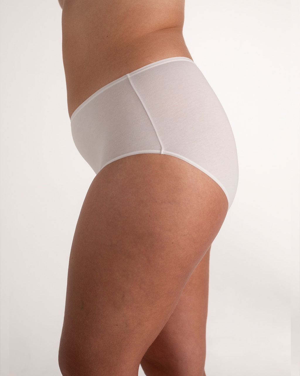 High waist brief, 2-pk, Hvit