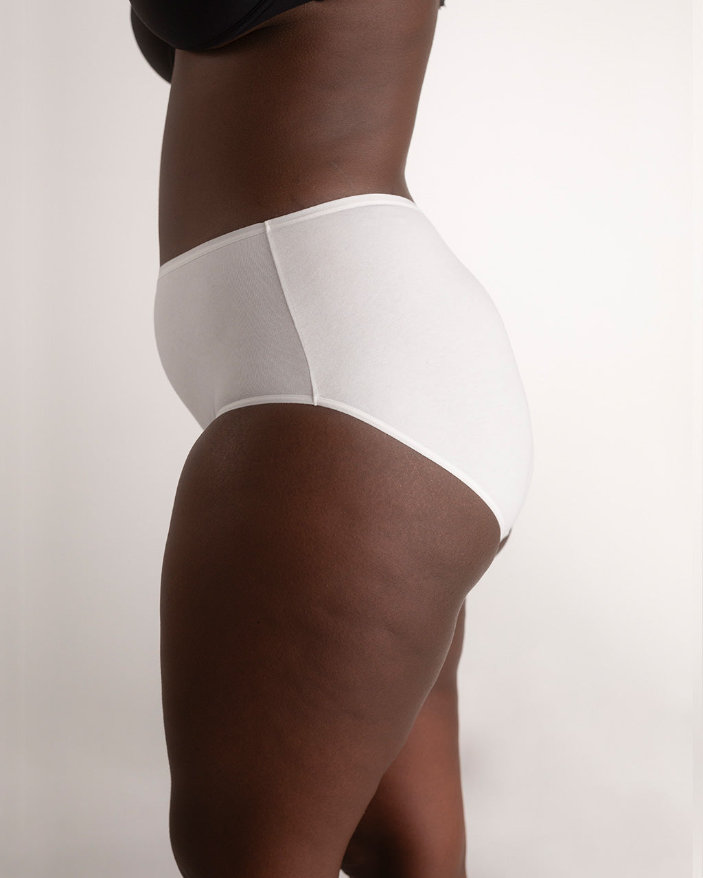 High waist brief, 2-pk, Hvit