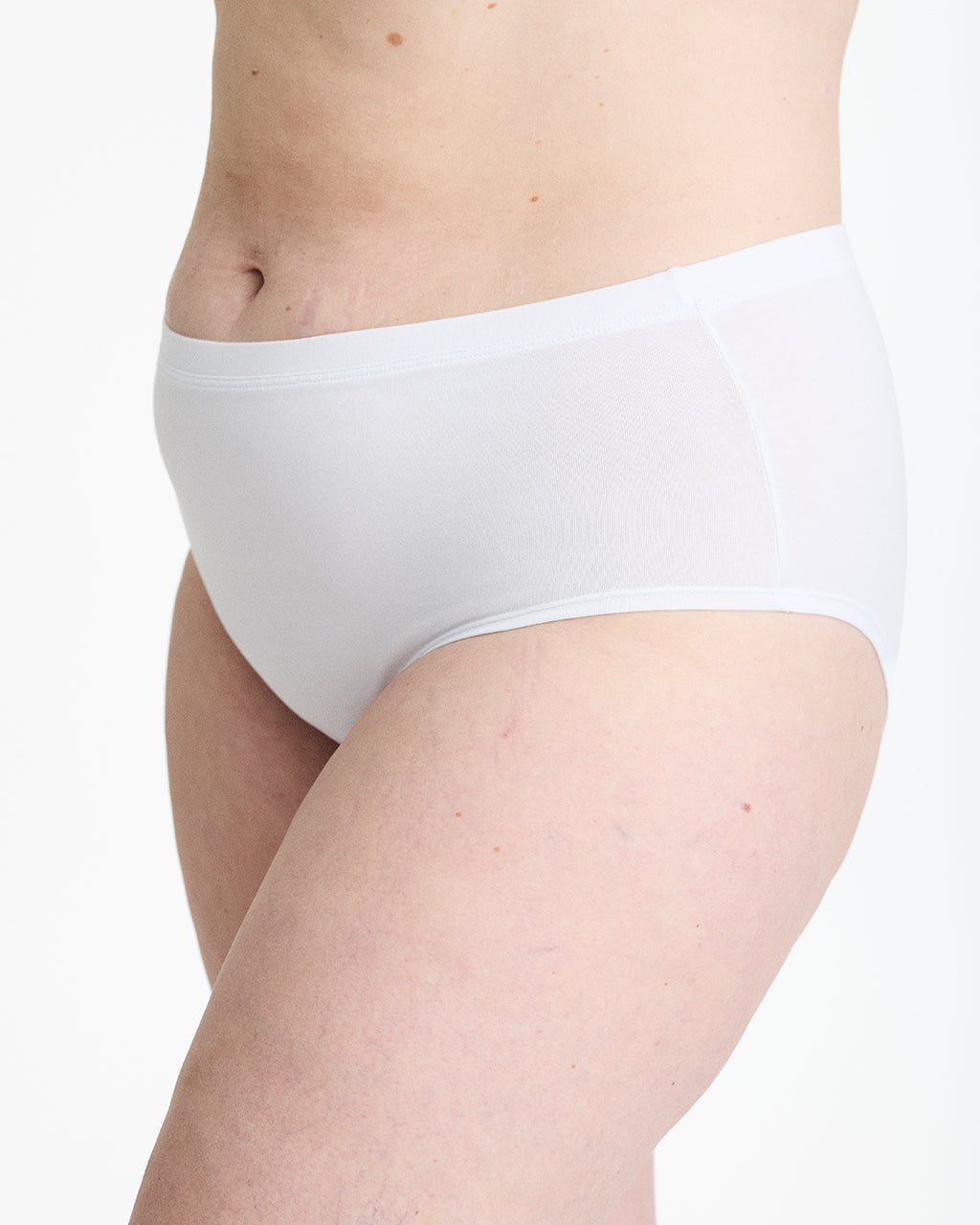 High waist brief, 2-pk, Hvit