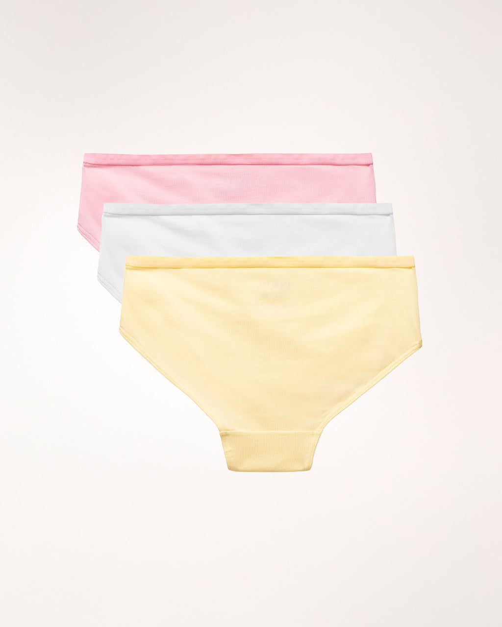 Truse barn, 3-pk, Hvit/Rosa/Gul