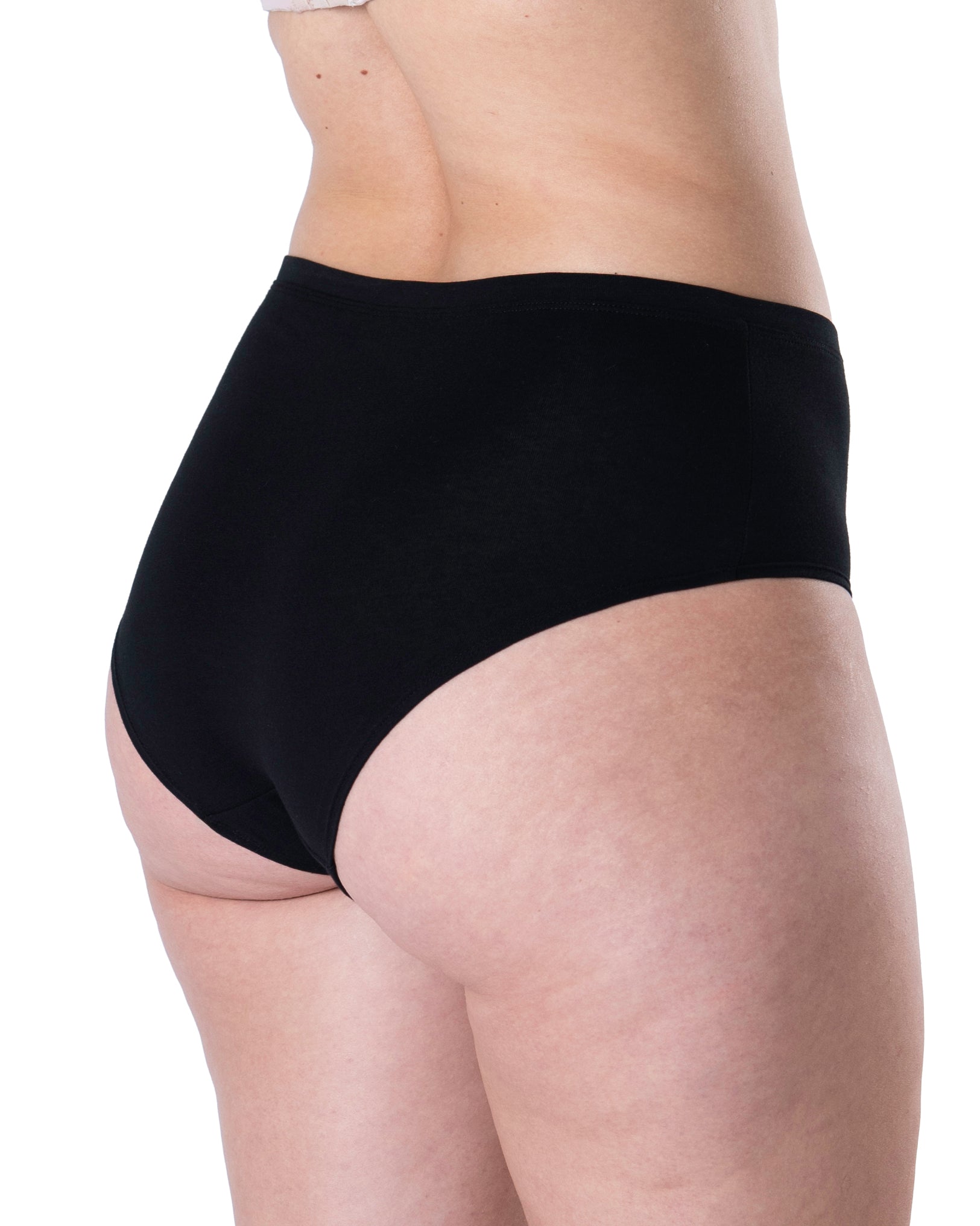 High waist brief, 2-pk, Sort