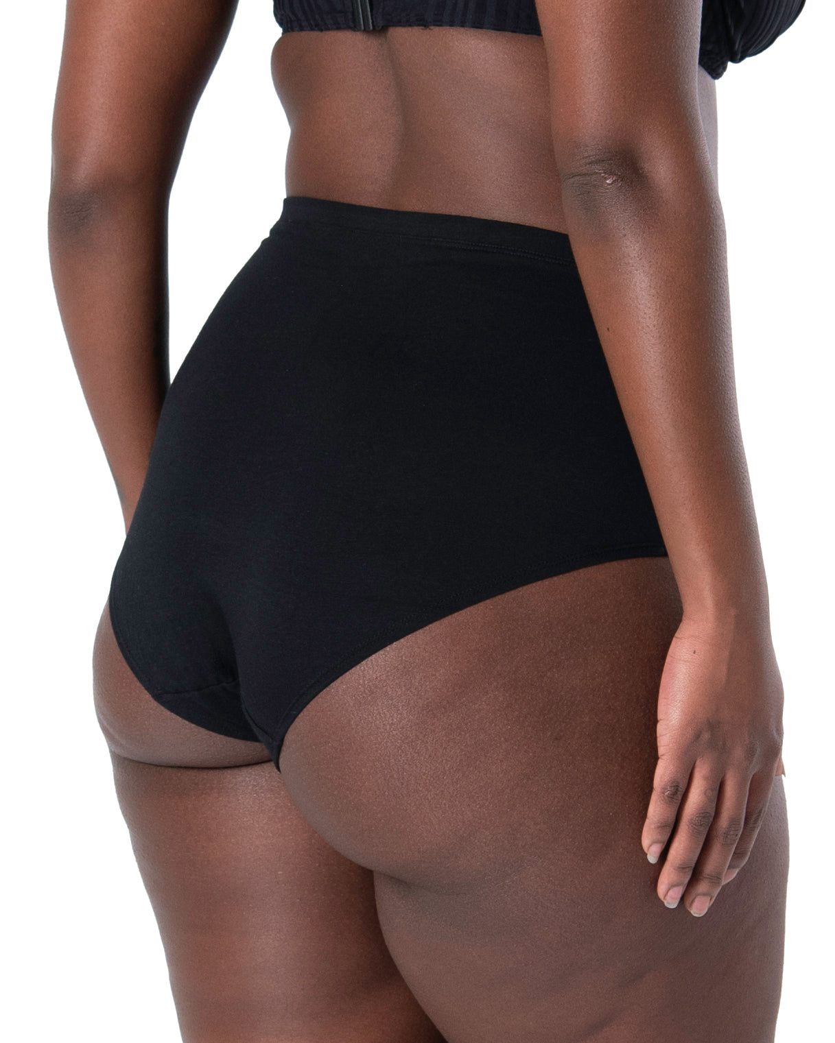 High waist brief, 2-pk, Sort