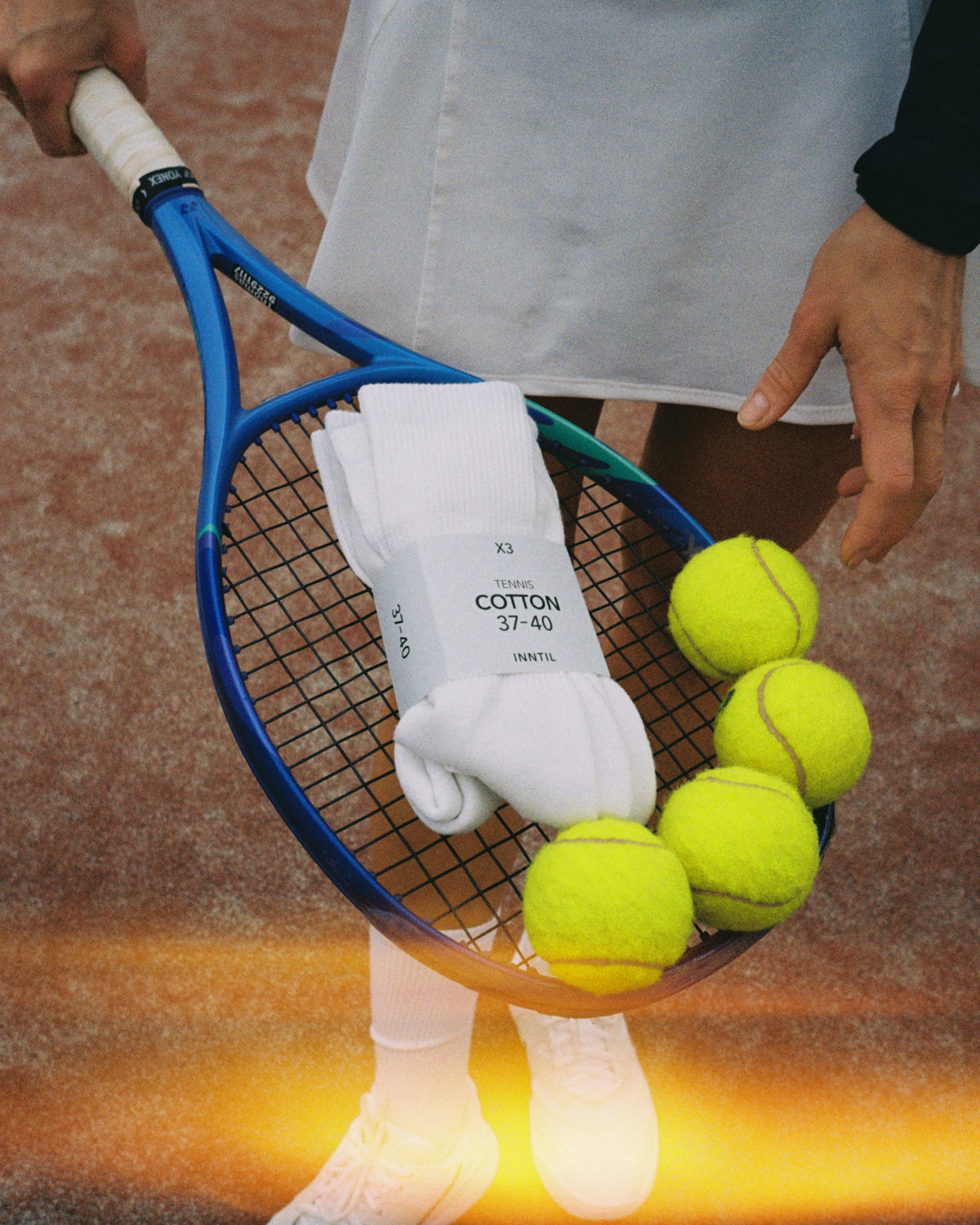 Tennissokker, 3 par, Hvit